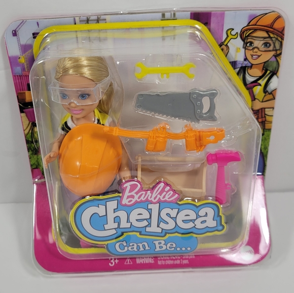 Barbie | Toys | Barbie Chelsea Construction Worker Doll | Poshmark